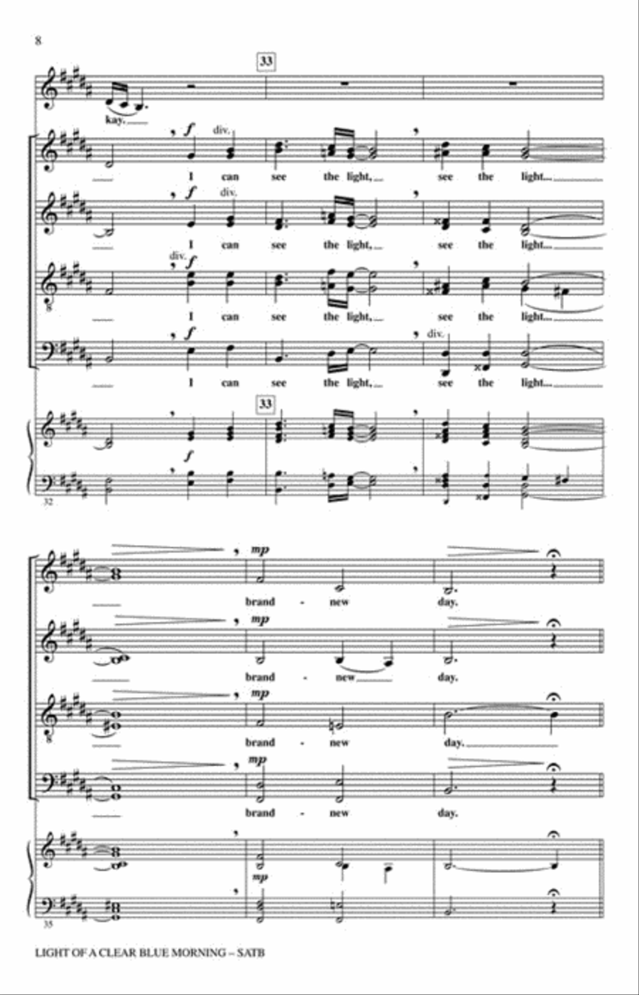 Light of a Clear Blue Morning 4-Part scores gallery preview page 3