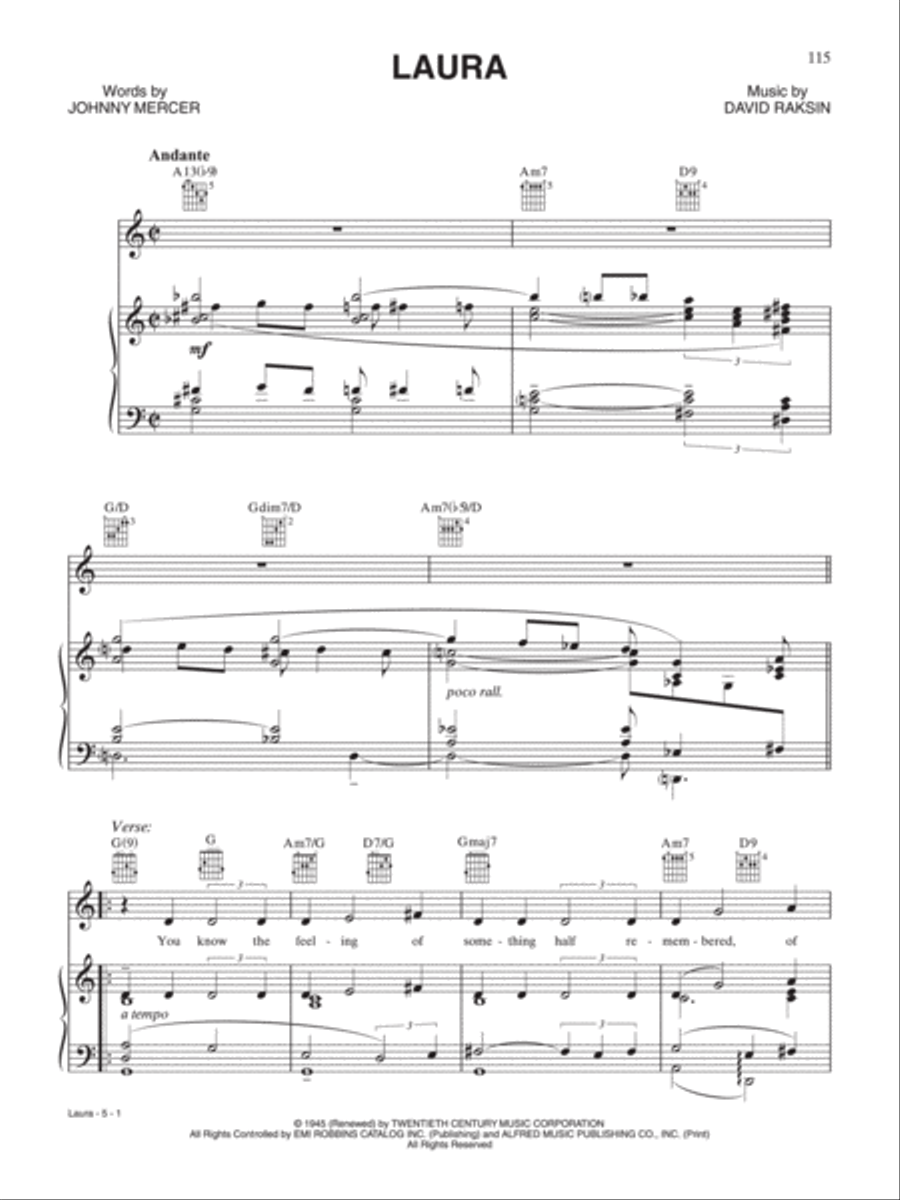 Laura Piano, Vocal, Guitar scores gallery preview page 1