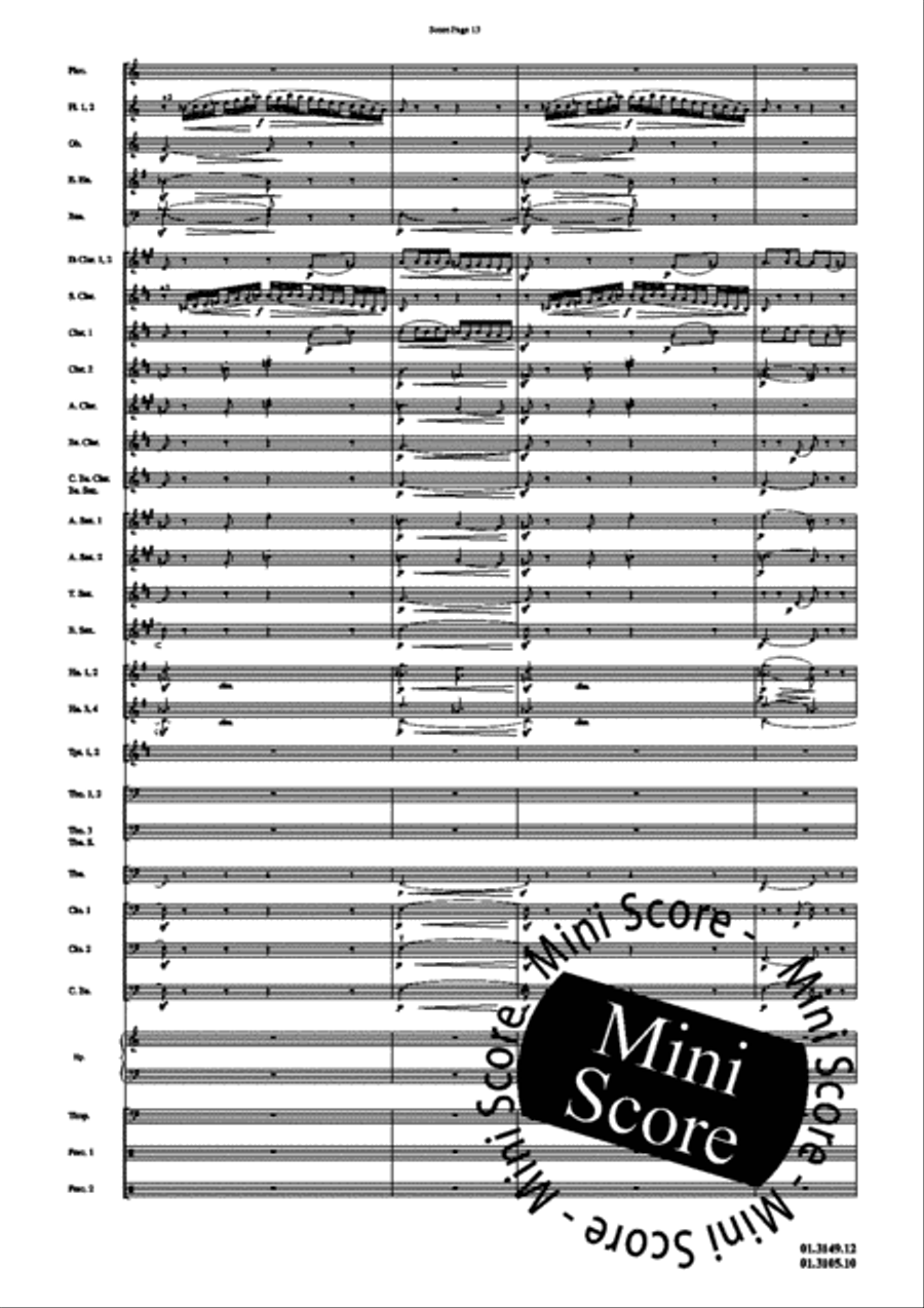 Scheherazade, Part III Concert Band scores gallery preview page 17