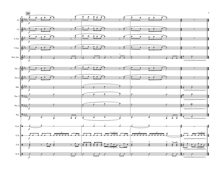 The Unforgiven Marching Band scores gallery preview page 5