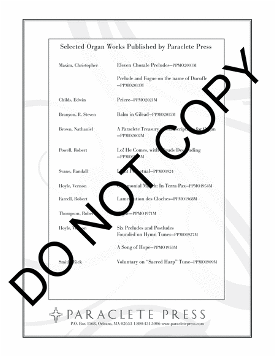 Solemn Entrance Organ scores gallery preview page 6