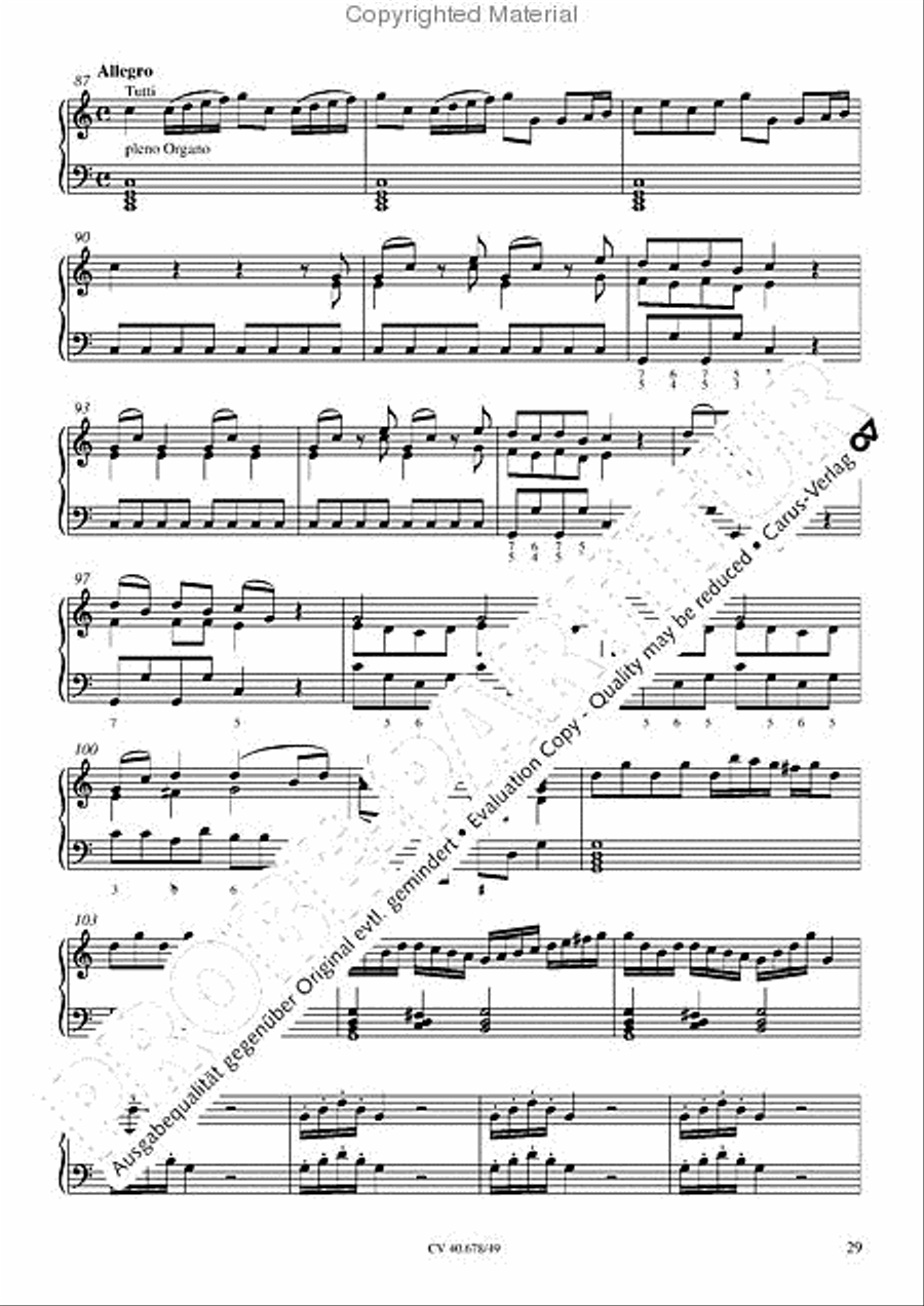 Missa pastoralis bohemica Organ scores gallery preview page 32