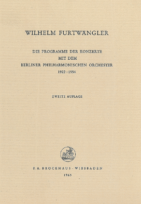 Programme De Konzert Berliner Phil.