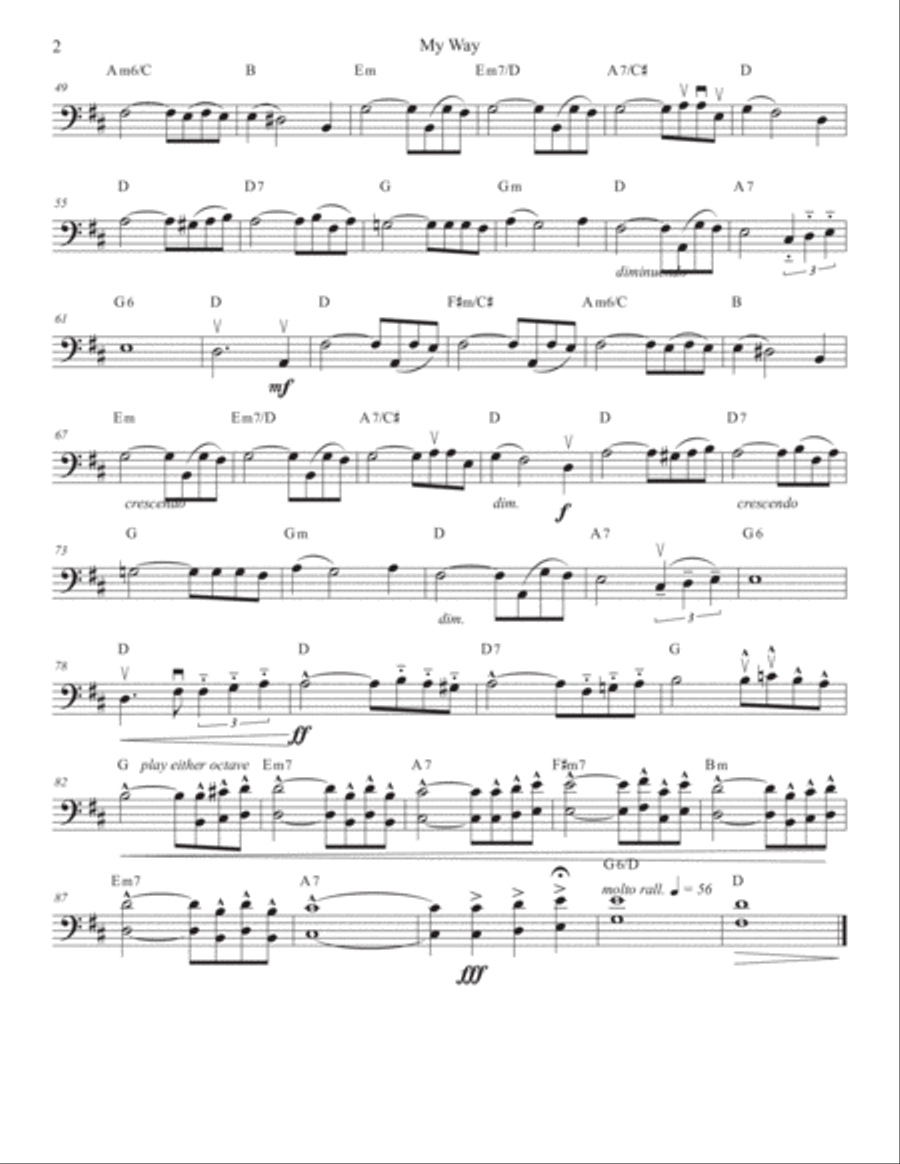My Way Piano scores gallery preview page 2