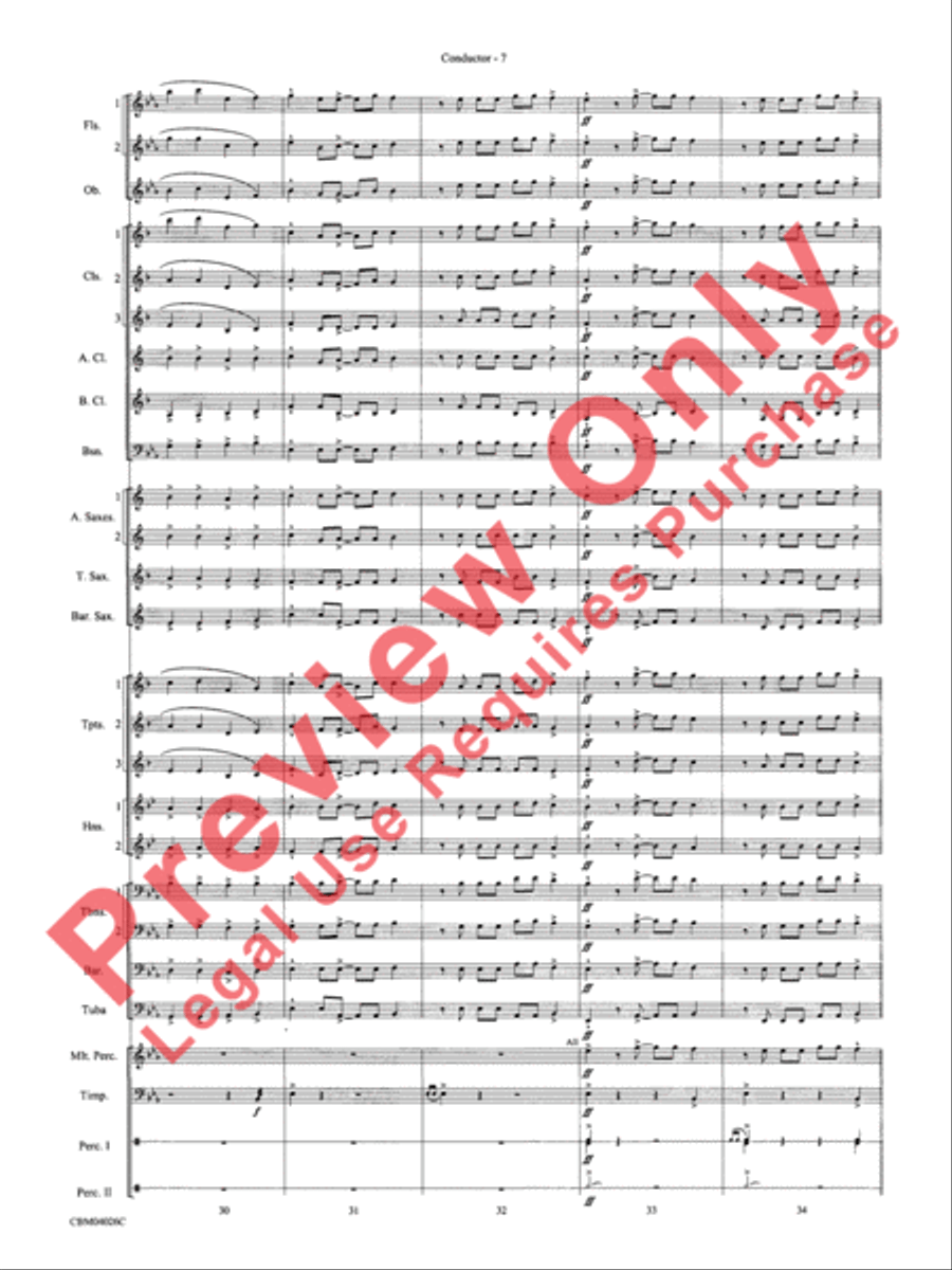 Go West! Concert Band scores gallery preview page 10