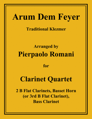 Book cover for Arum Dem Fayer - For Clarinet Quartet