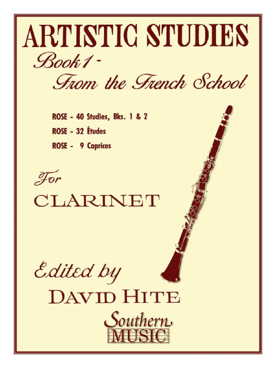Artistic Studies, Book 1 (French School) B-Flat Clarinet scores gallery preview page 1