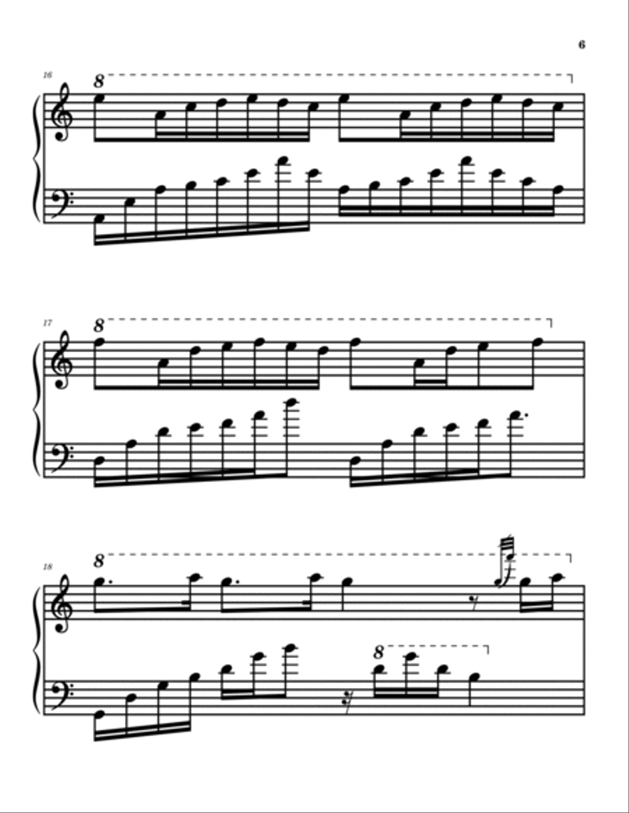 Spring Waltz in LARGE PRINT Key of C Wedding Music Piano Method scores gallery preview page 6