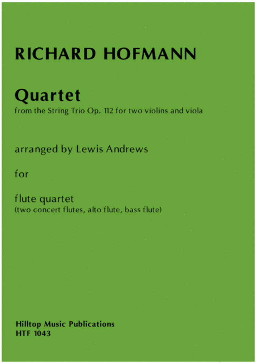 Quartet for four flutes Flute Quartet scores gallery preview page 1