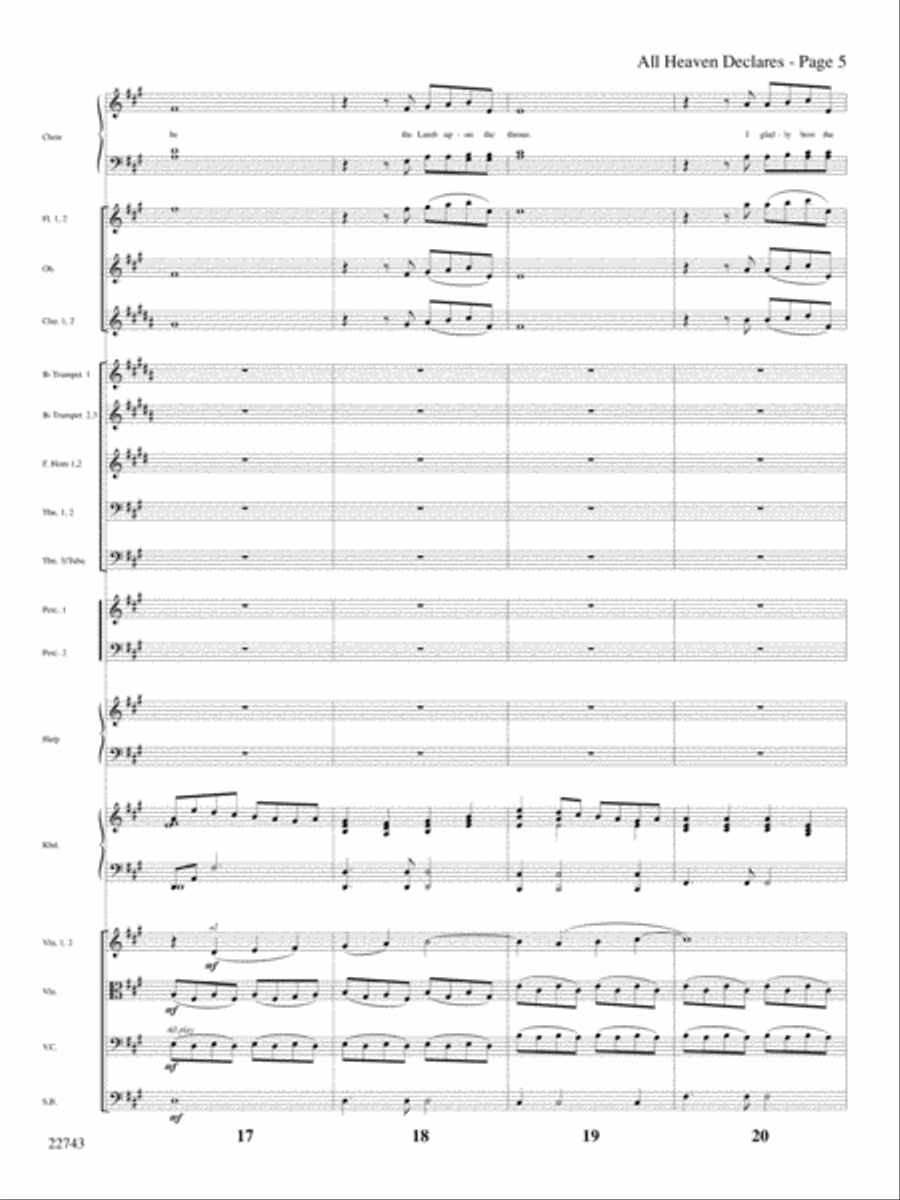 All Heaven Declares (with Alleluias) Choir scores gallery preview page 6