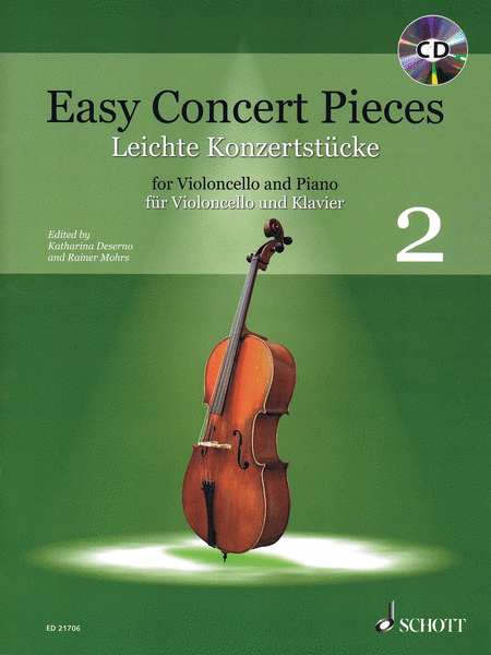 Easy Concert Pieces Volume 2 Cello And Piano Book/cd