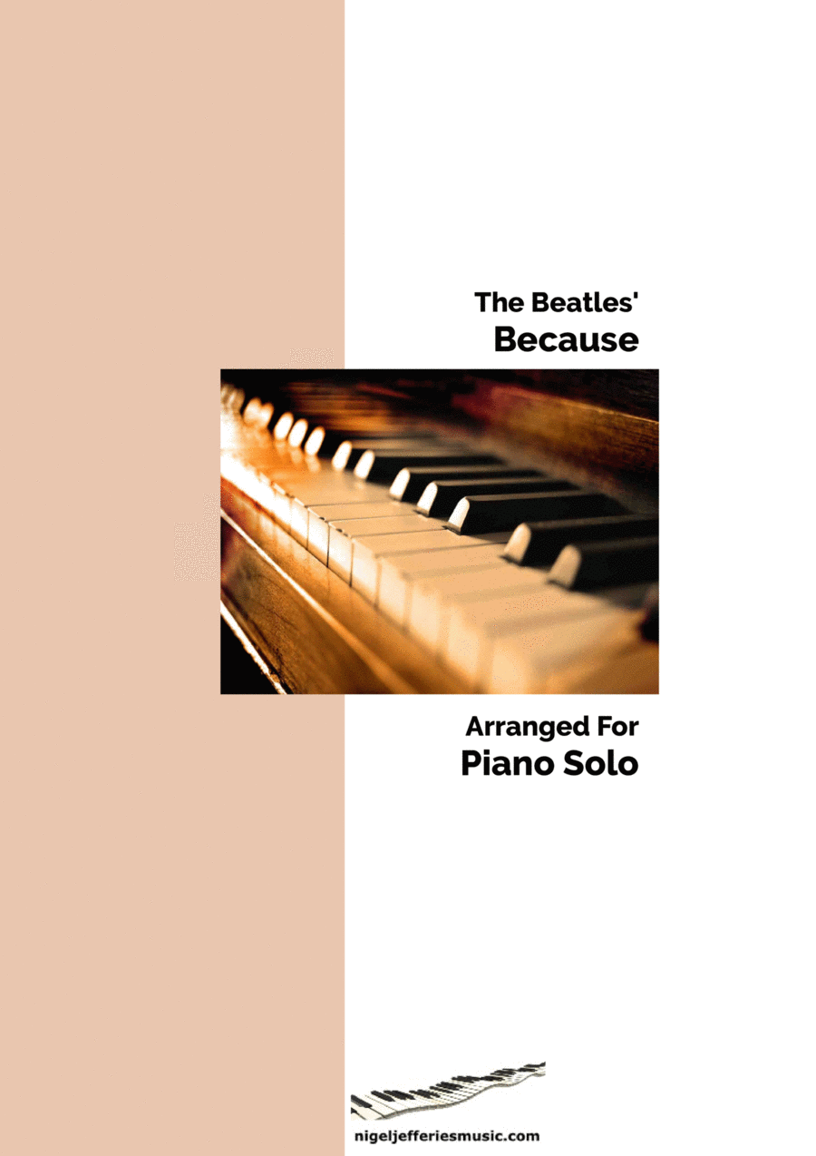 Because Piano Solo scores gallery preview page 1