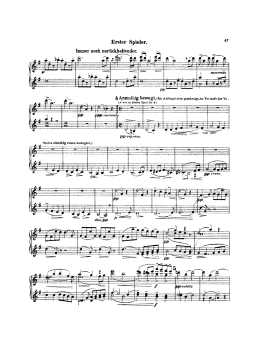Mahler: Symphony No. 4, in G Major Piano Duet scores gallery preview page 6