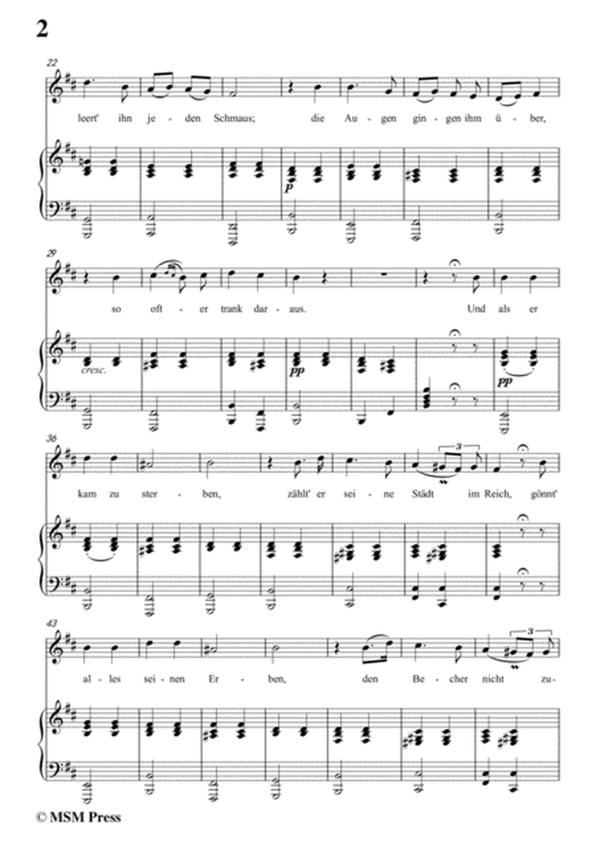 Schubert-Der König in Thule,in b minor,Op.5 No.5,for Voice&Piano image number null