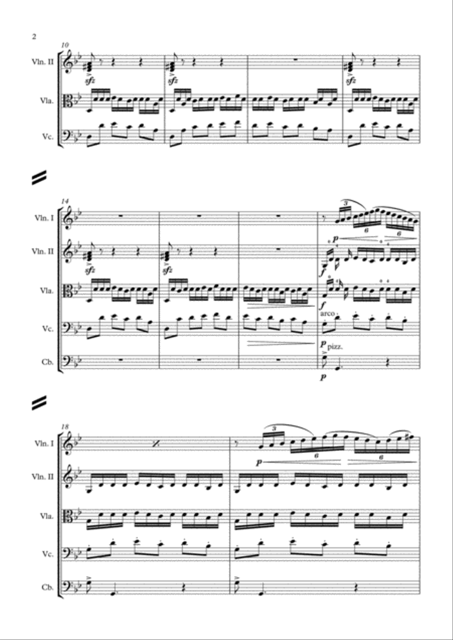 Isaac Albeniz - Asturias (Leyenda) String Orchestra scores gallery preview page 2
