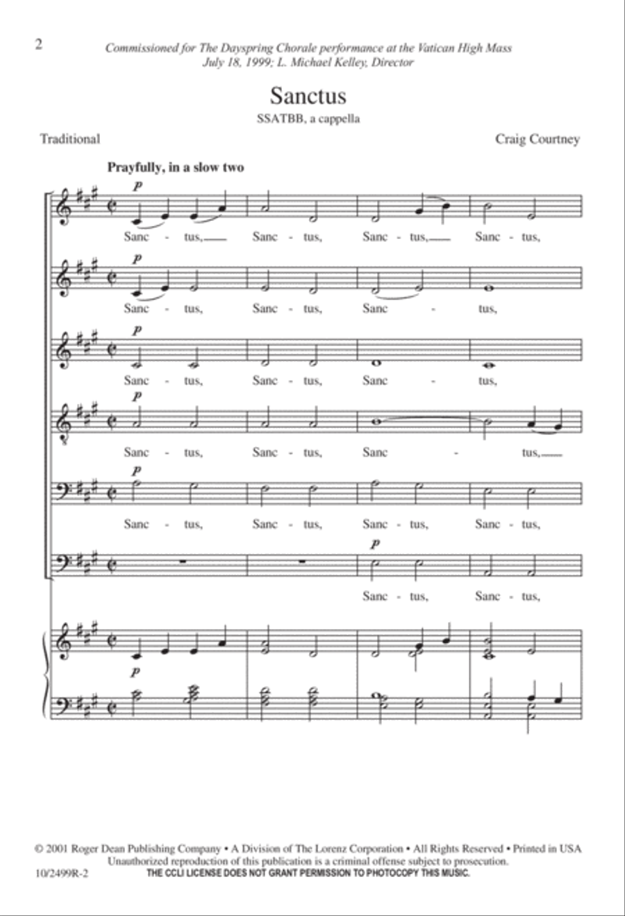 Sanctus Sanctus Divisi scores gallery preview page 2