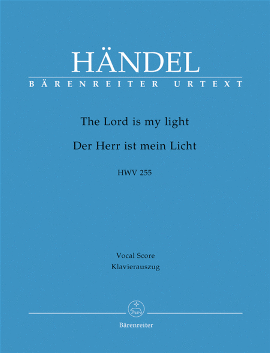 The Lord is my light HWV 255 SATTB scores gallery preview page 1