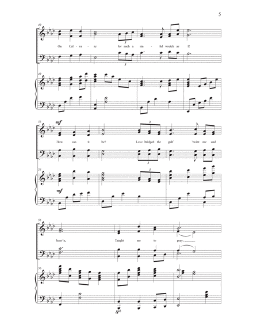 Love Found a Way Love Found a Way 4-Part scores gallery preview page 5