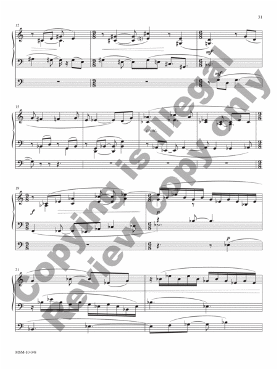 African-American Organ Music Anthology, Volume 10 Organ scores gallery preview page 20