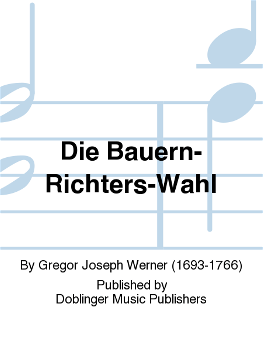 Die Bauern-Richters-Wahl Die Bauern-Richters-Wahl Voice scores gallery preview page 1