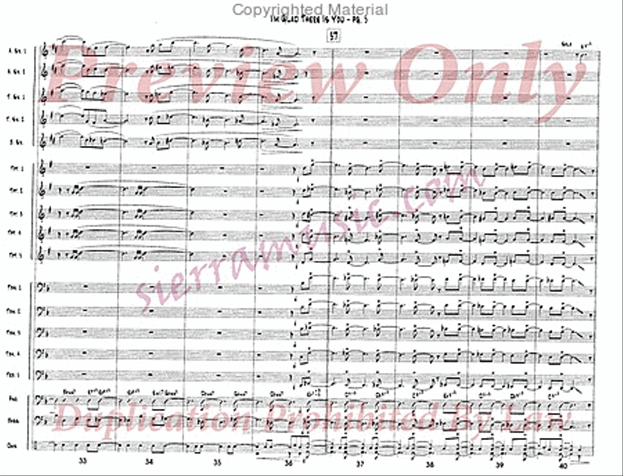 I'm Glad There Is You Jazz Ensemble scores gallery preview page 6