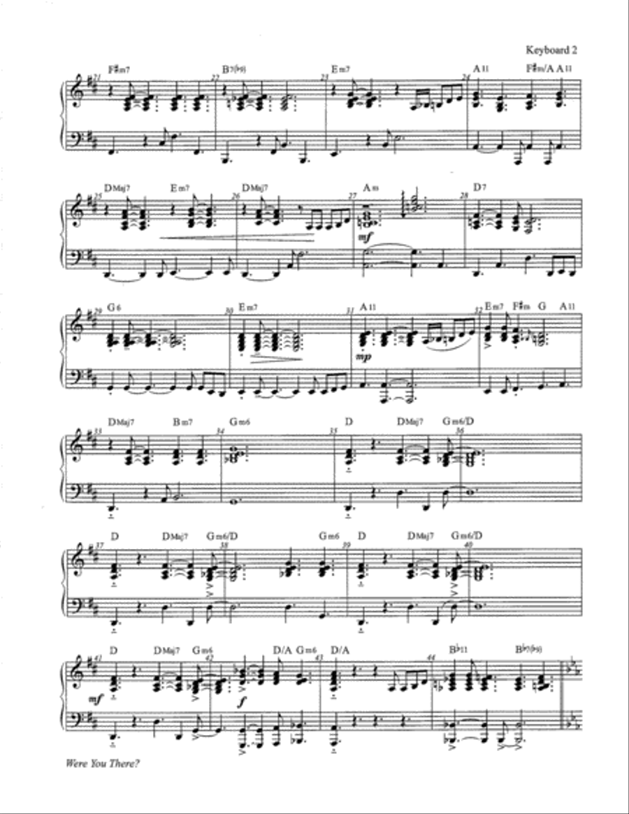 Were You There? Set of Parts scores gallery preview page 3