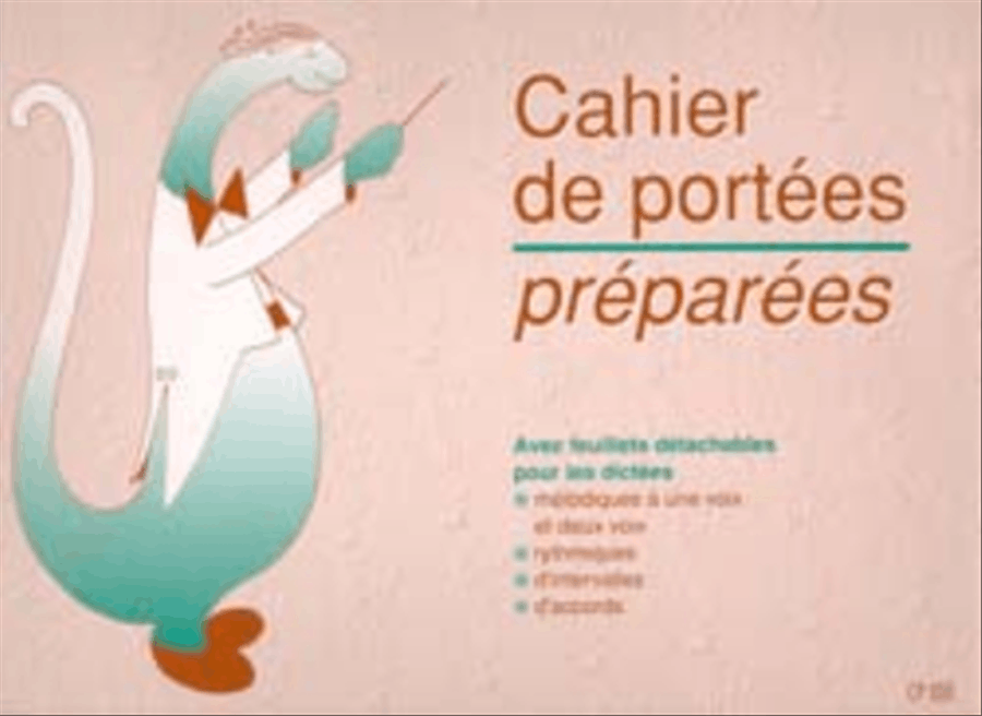 Cahier De Portees Preparees Special Dictees Staff Paper scores gallery preview page 1