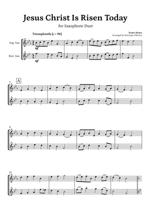 Jesus Christ Is Risen Today (for Saxophone Duet) - Easter Hymn
