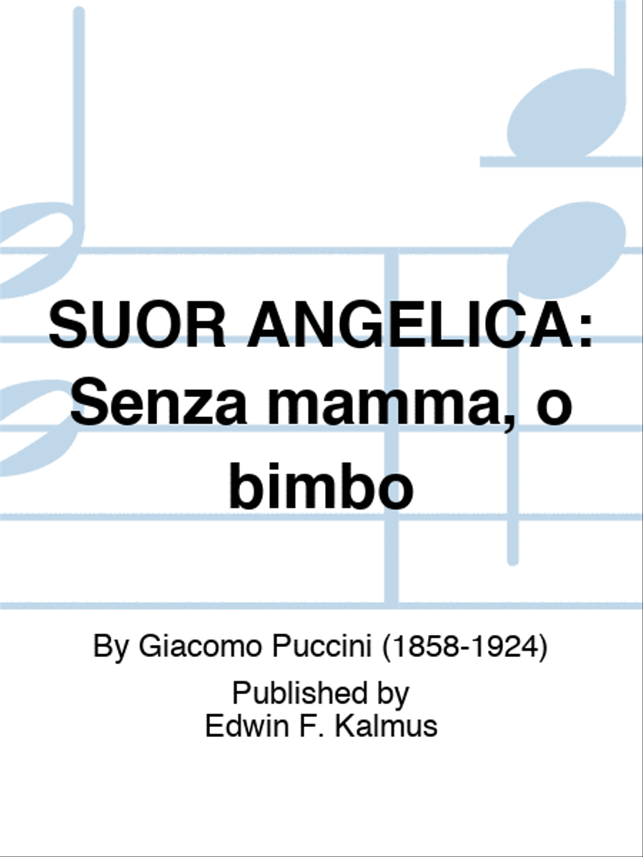 SUOR ANGELICA: Senza mamma, o bimbo Set of Parts scores gallery preview page 1