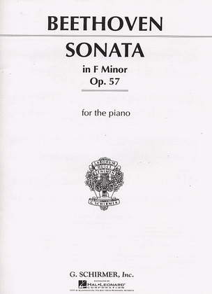 Book cover for Sonata in F Minor, Op. 57 (Appassionata)