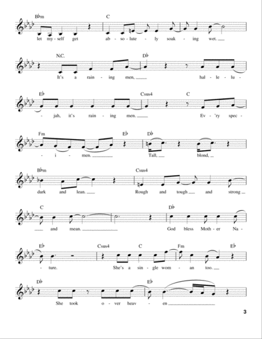 It's Raining Men Voice scores gallery preview page 3