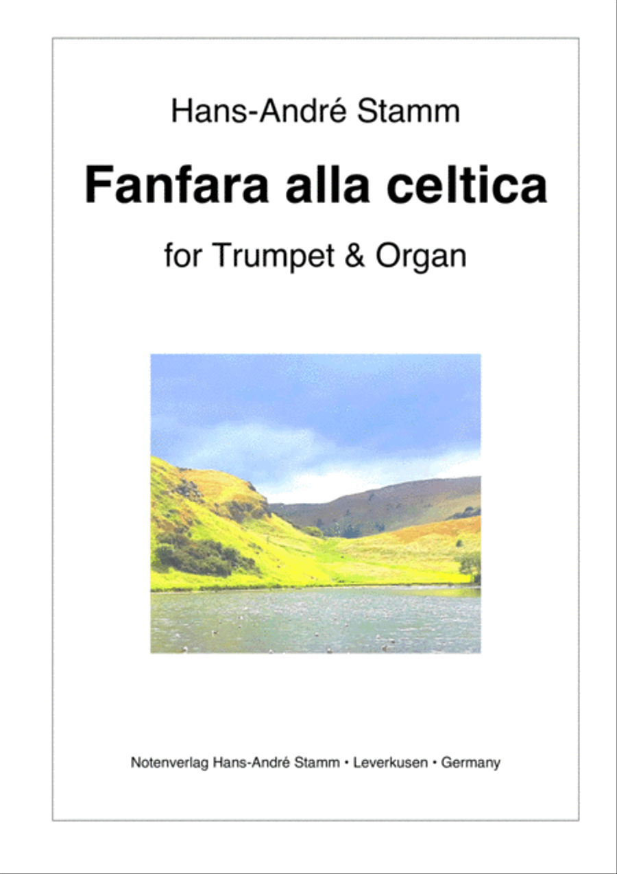 Fanfara alla celtica for trumpet and organ Trumpet Duet scores gallery preview page 1