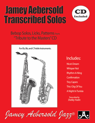 Book cover for Jamey Aebersold Transcribed Solos