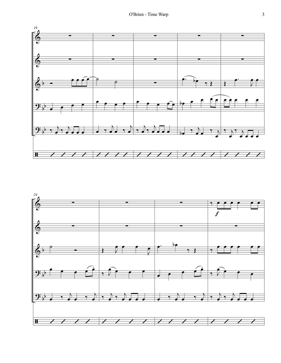 Time Warp Time Warp Small Ensemble scores gallery preview page 4