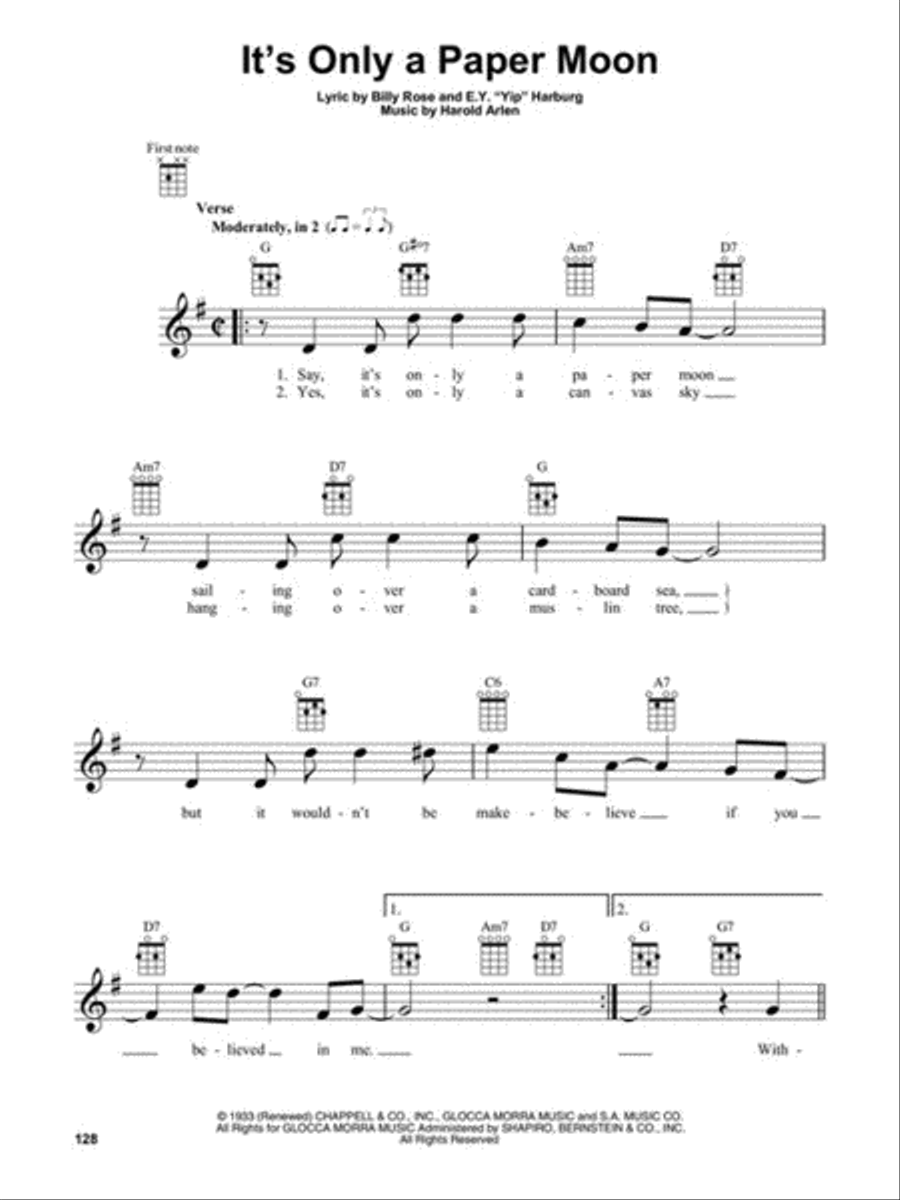 The Great American Songbook: The Composers Ukulele scores gallery preview page 5