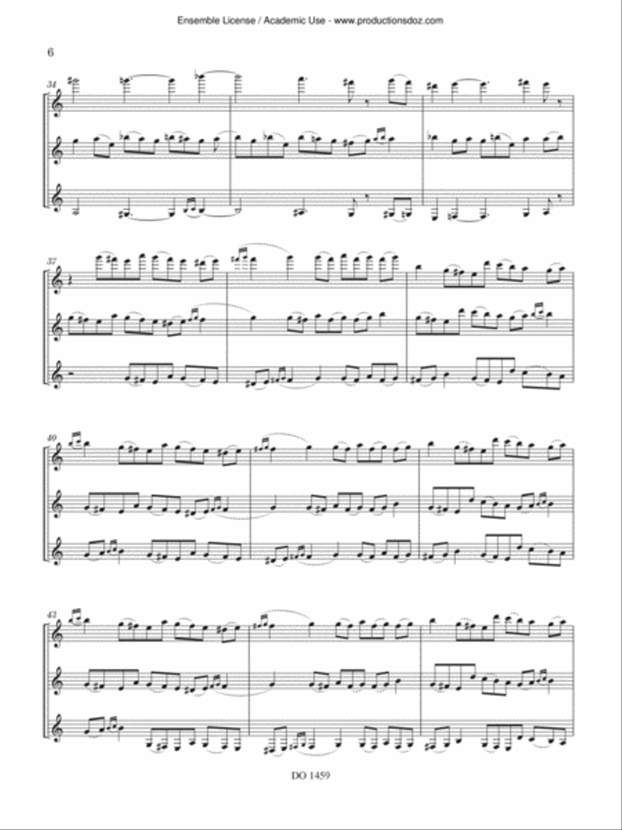 Triades Guitar Ensemble scores gallery preview page 6