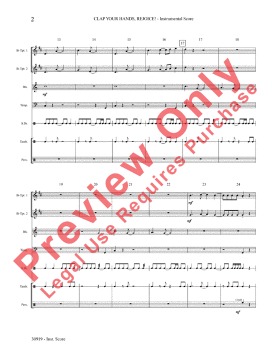 Clap Your Hands, Rejoice! Choir scores gallery preview page 3