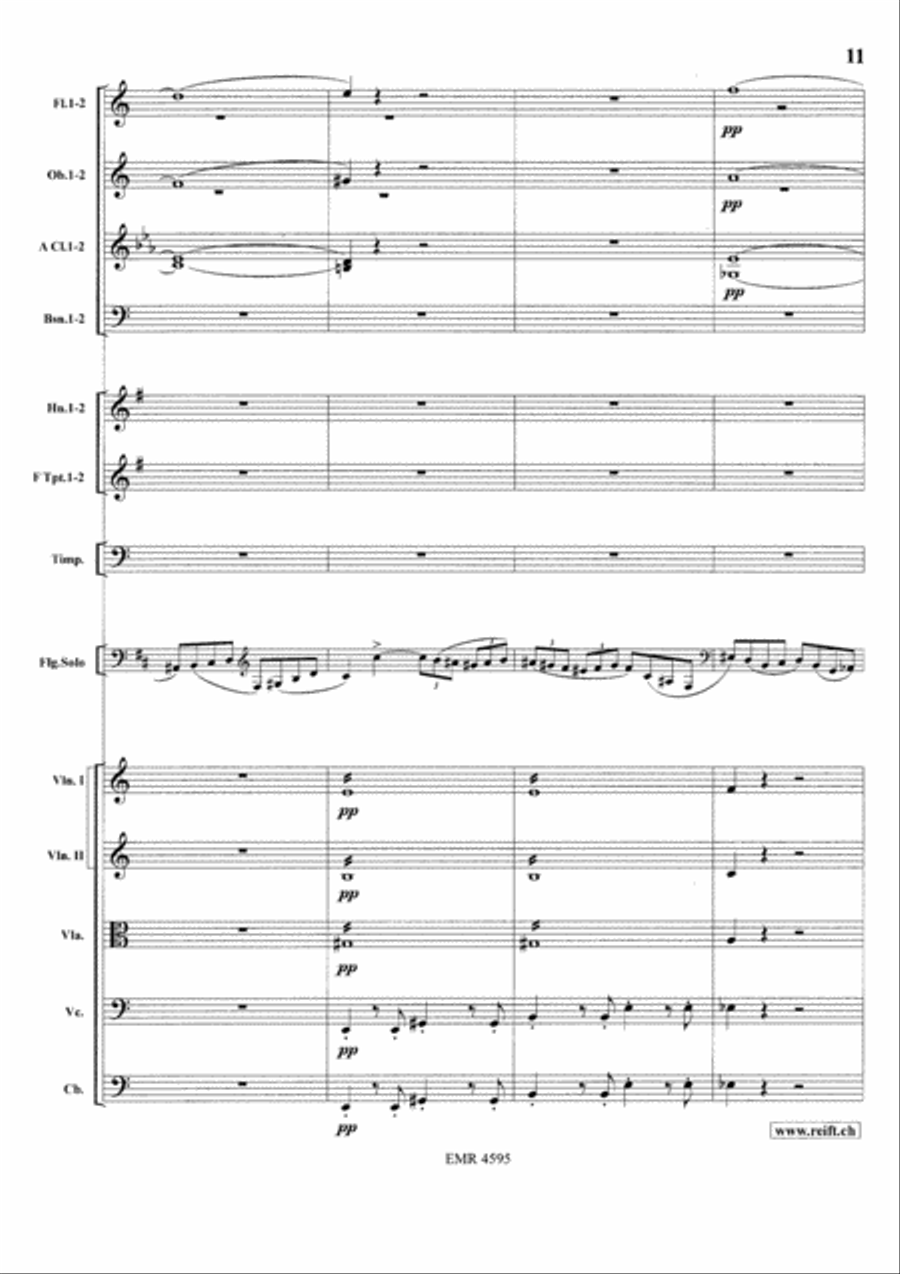 Concerto in A minor Orchestra scores gallery preview page 13