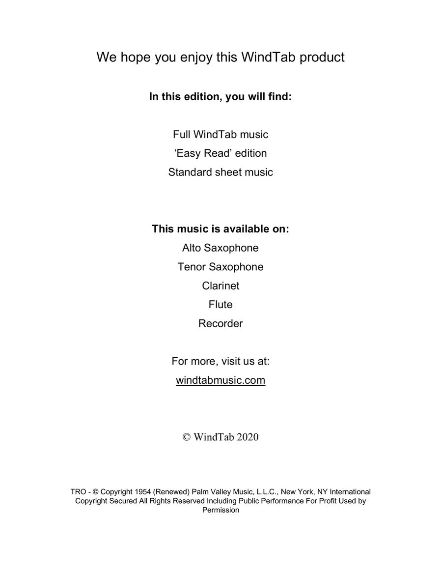 Fly Me To The Moon (in Other Words) Tenor Saxophone scores gallery preview page 2