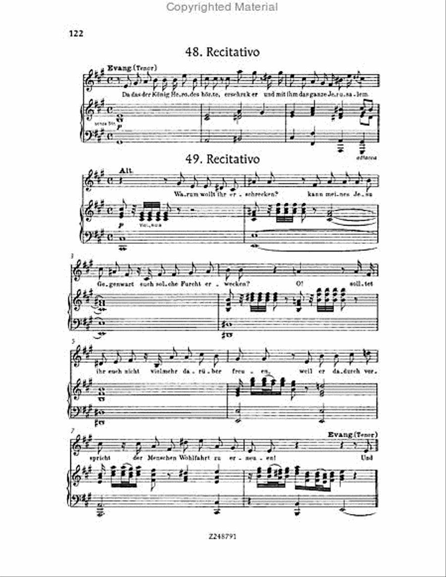 Christmas Oratorio, BWV 248 Choir scores gallery preview page 121