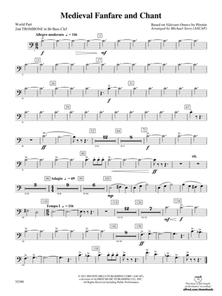 Medieval Fanfare and Chant: (wp) 2nd B-flat Trombone B.C.
