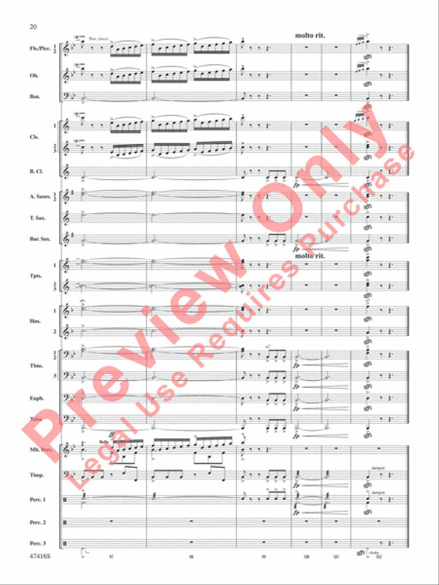 Rogue River Concert Band scores gallery preview page 21