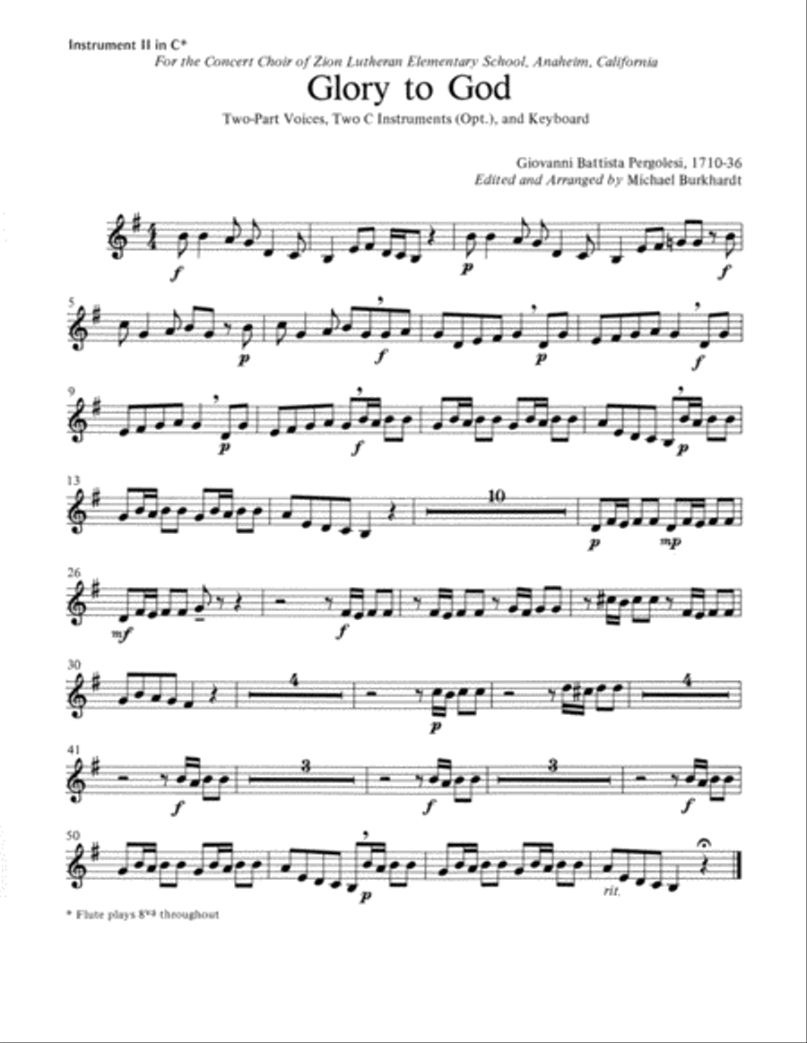 Glory to God Choir scores gallery preview page 2