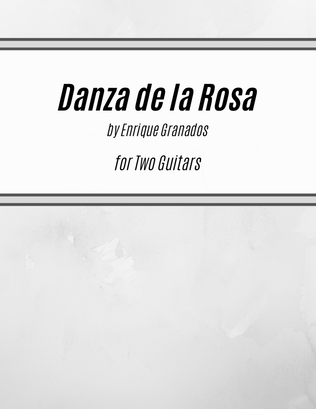 Book cover for Danza de la Rosa (for Two Guitars)