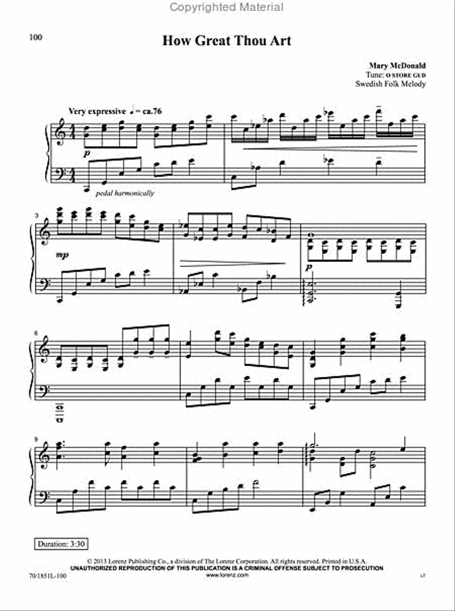 Hymn Tunes A to Z Piano Solo scores gallery preview page 6