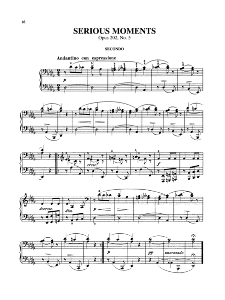 Gurlitt: Stray Leaves, Op. 202 Piano Duet scores gallery preview page 1