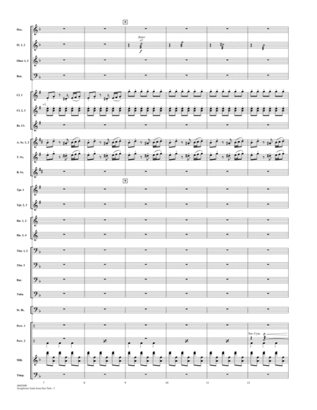 Symphonic Suite from Star Trek - Full Score