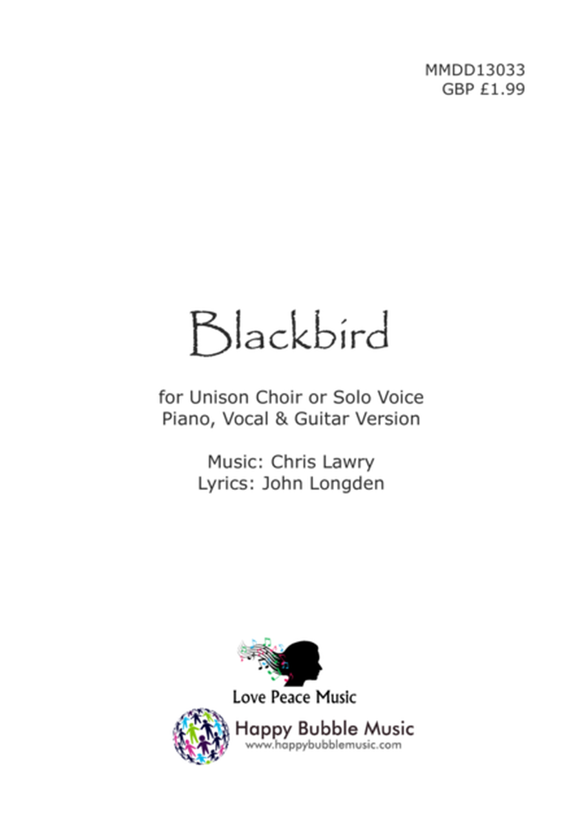 Blackbird (Vocal/Piano Score) image number null