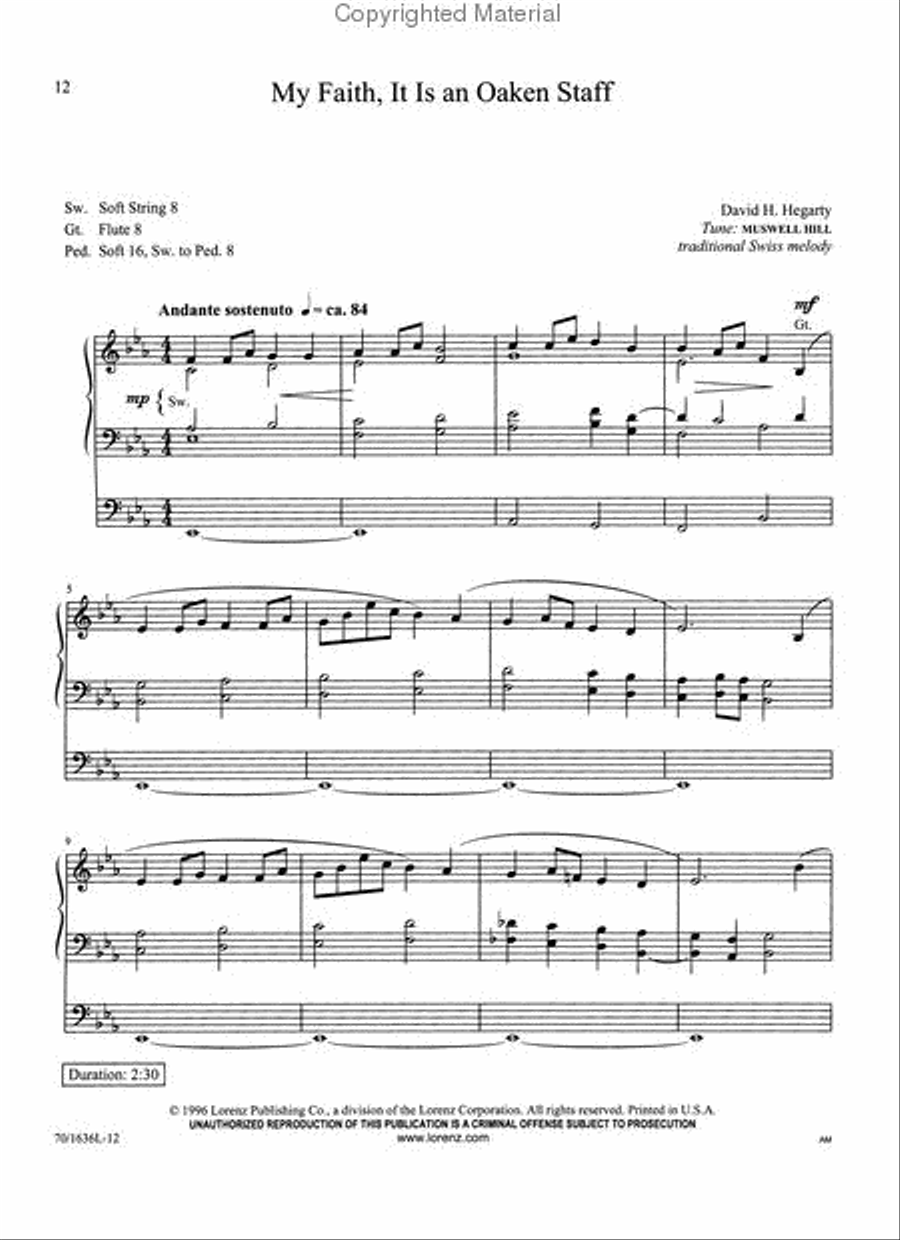 Call to Remembrance Organ Solo scores gallery preview page 4