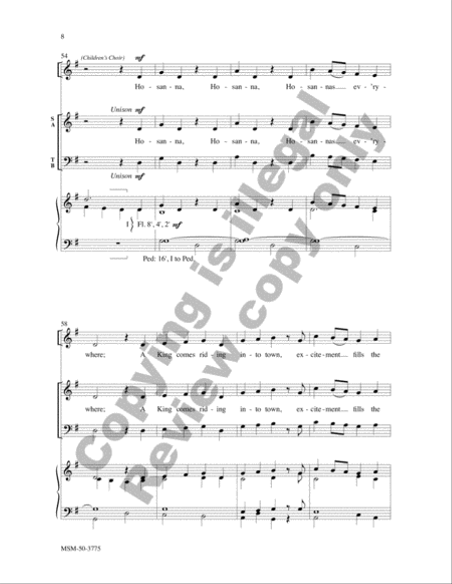 Hosannas Everywhere 4-Part scores gallery preview page 8